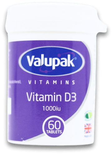 Valupak Vitamin D3 60 Tablets