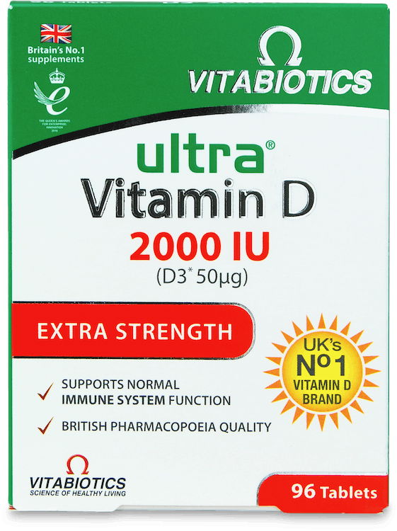 Vitabiotics Ultra Vitamin D 2000IU Tablets 96 Pack