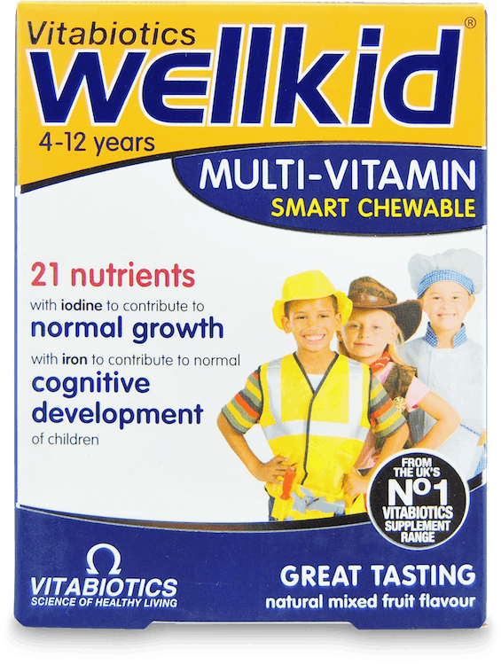 Vitabiotics Wellkid Smart Chewable 30 Tablets