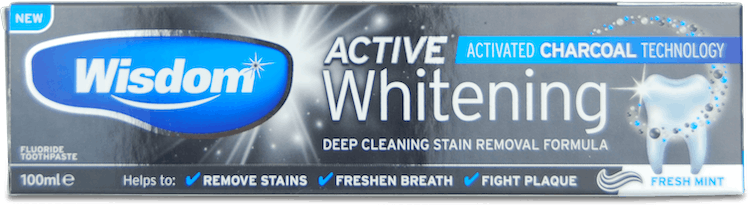 Wisdom Active Whitening Fluoride Toothpaste Fresh Mint 100ml