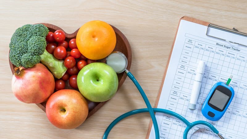 A bowl of fruits and vegetables