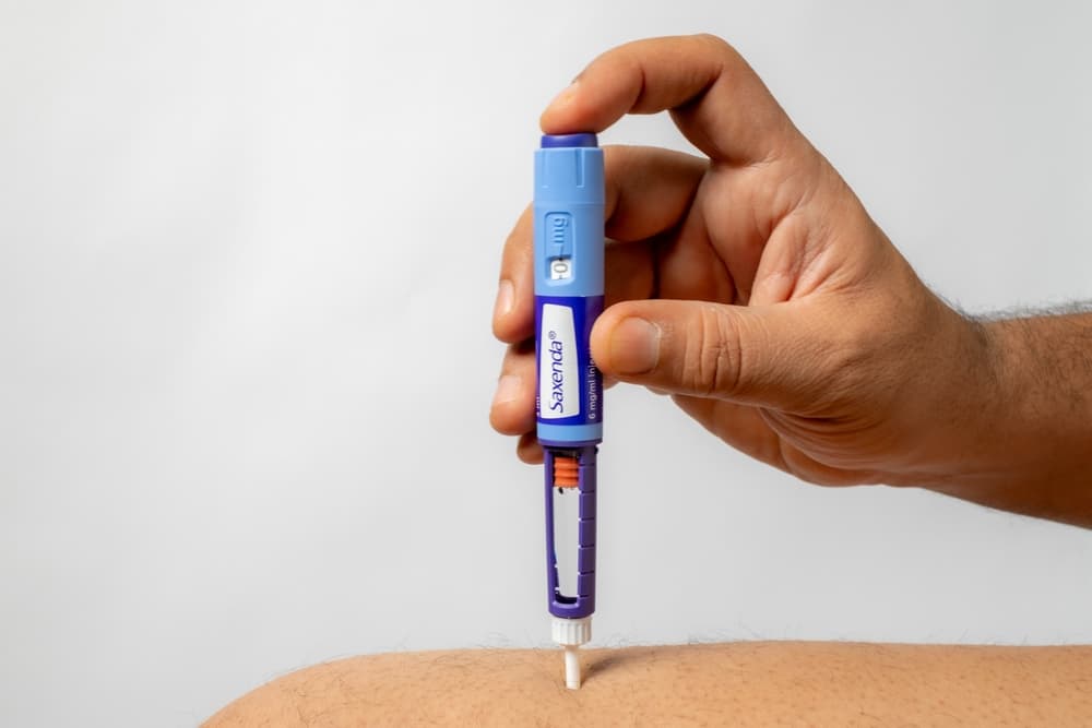 A Saxenda weight loss injection pen