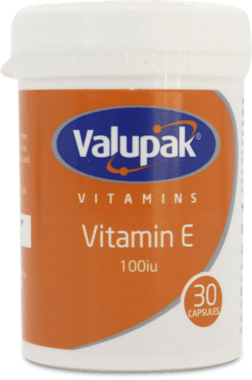 Valupak Vitamin E 100iu 30 Capsules