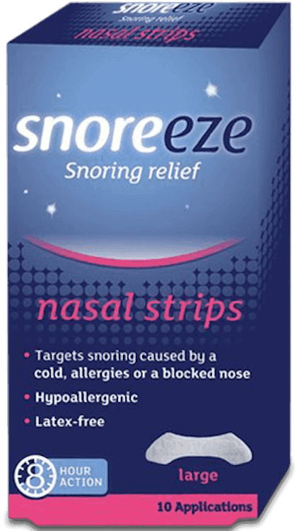 Snoreeze Snoring Relief 10 Nasal Strips Large