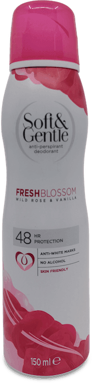 Soft & Gentle Fresh Blossom Wild Rose And Vanilla Deodorant 150ml