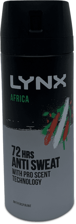 Lynx Africa 72 Hrs Anti Sweat Deodorant 150ml