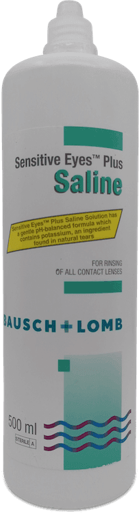Bausch + Lomb Sensitive Eyes Plus Saline Contact Lens Solution 500ml