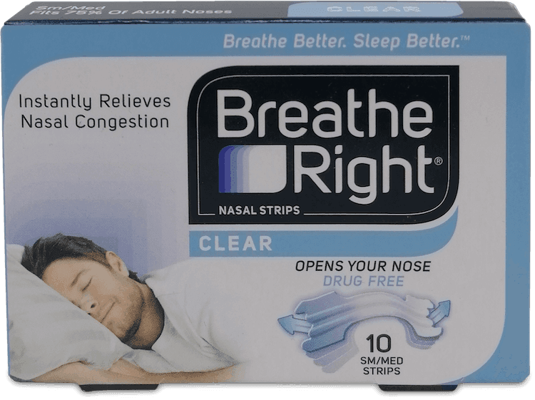 Breathe Right Clear Nasal Strips Small/Medium 10 Pack