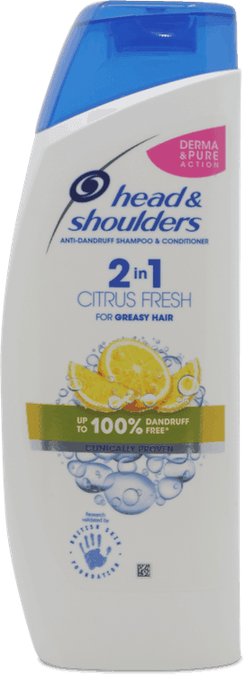 Head & Shoulders Citrus Fresh 2 in 1 Anti-Dandruff Shampoo and Conditioner 450ml