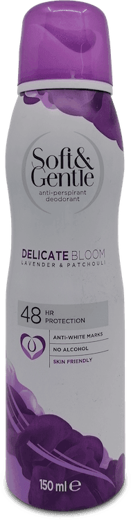 Soft & Gentle Delicate Bloom Lavender And Patchouli Deodorant 150ml