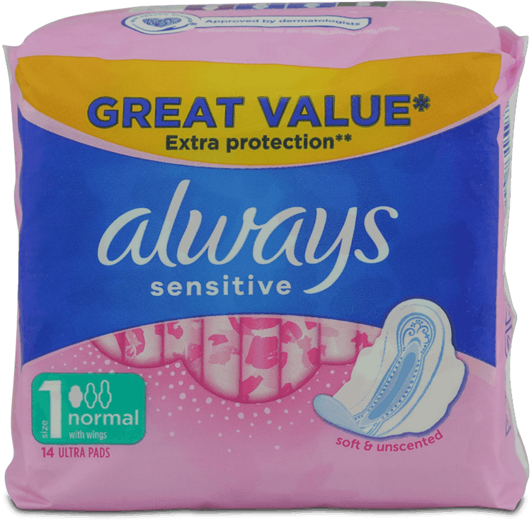 Always Sensitive Normal Plus 14 Pack