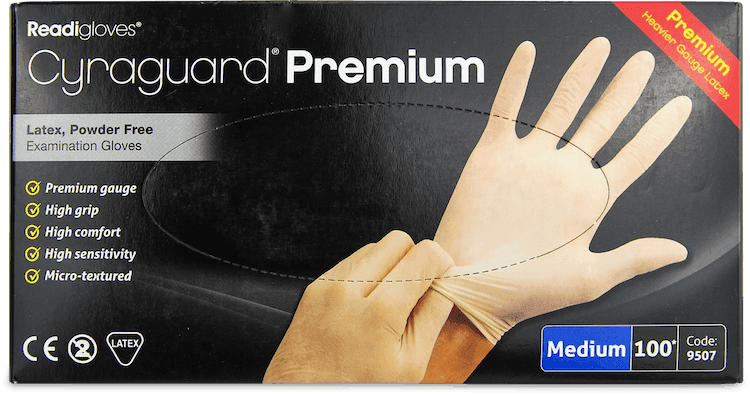 Cyraguard Premium Gloves Medium 100 Pack