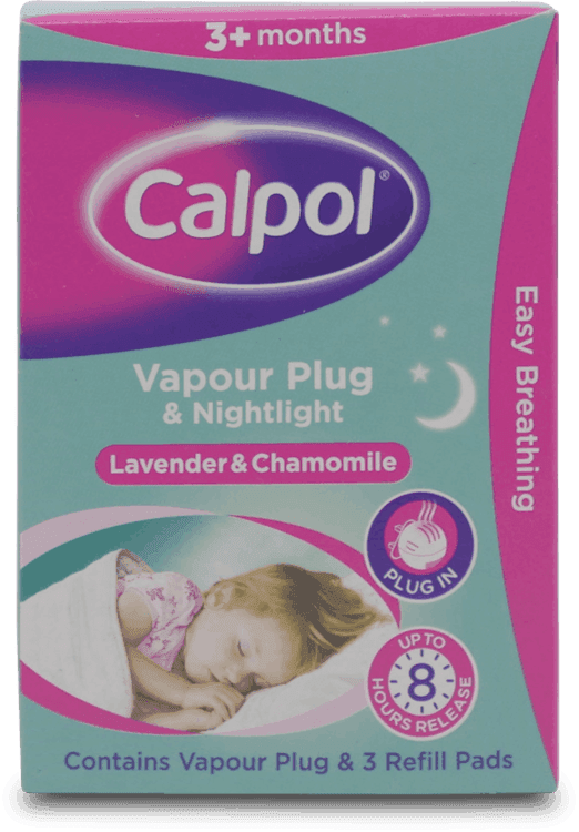 Calpol Vapour Plug and Nightlight Lavender and Chamomile Refill Pads 3 Pack