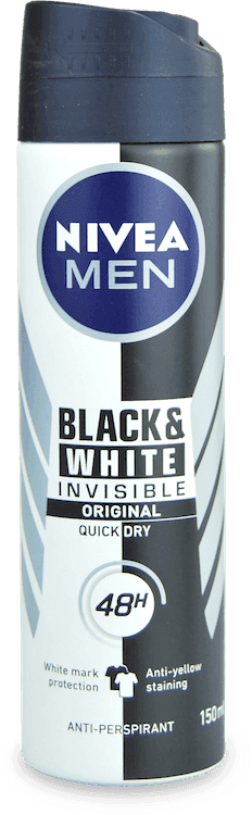 Nivea Men Black & White Original Antiperspirant Deodorant Spray 150ml