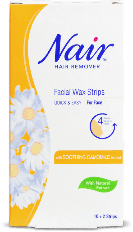 Nair Facial Wax Strips with Camomile Extract 12 Strips