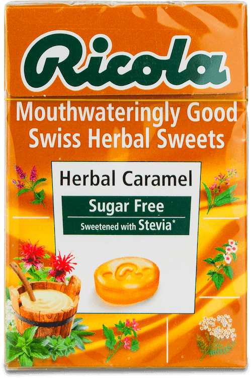 Ricola Herbal Caramel Sugar Free Lozenges 45g