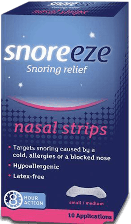 Snoreeze Snoring Relief 10 Nasal Strips S/M